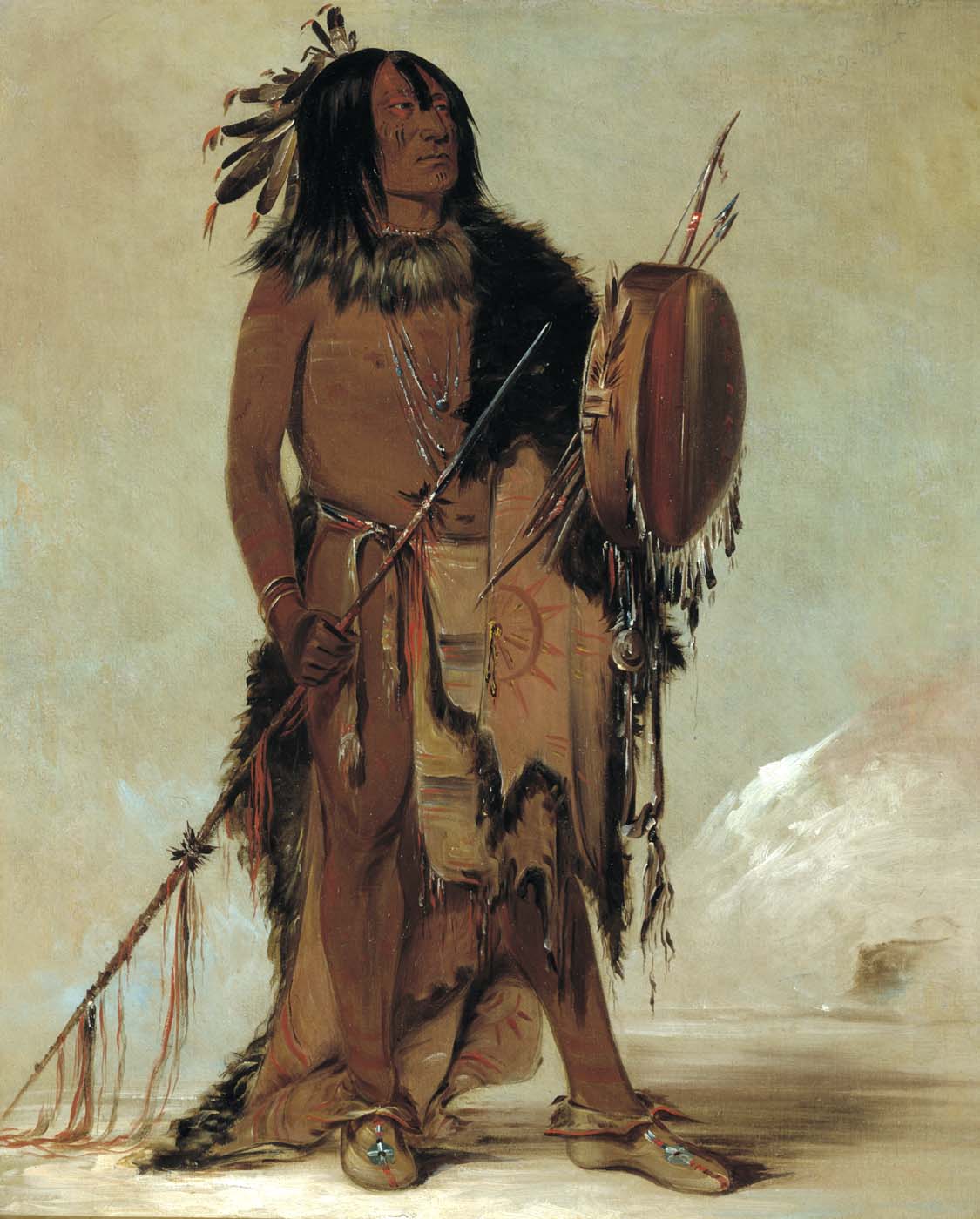 Wún-nes-tou, Buffle blanc, un vieux guérisseur - George Catlin