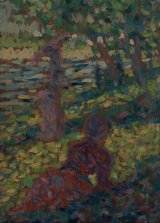 Reproduction du tableau « Femme dans un parc - Georges Seurat » par Alpha Reproduction en peinture à l’huile