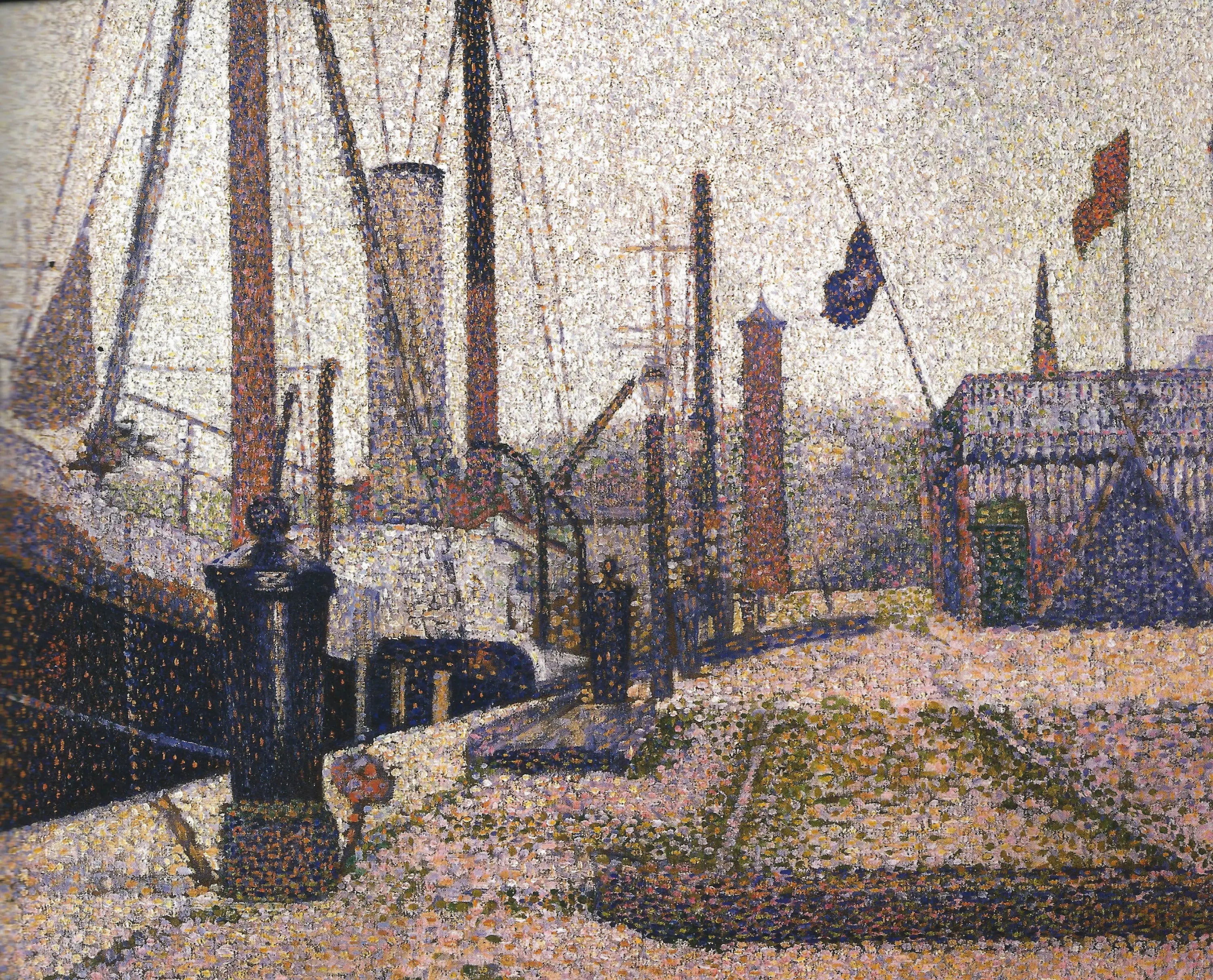 Reproduction du tableau « La Maria, Honfleur - Georges Seurat » par Alpha Reproduction en peinture à l’huile