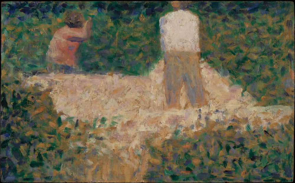 Reproduction du tableau « Deux brise-pierres - Georges Seurat » par Alpha Reproduction en peinture à l’huile