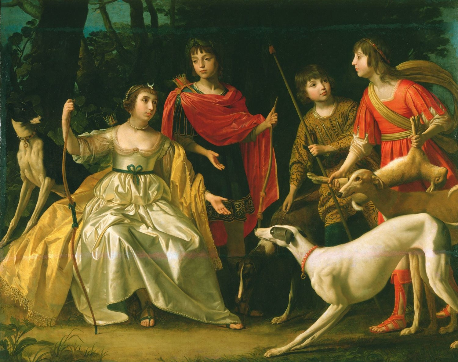 Les quatre enfants aînés du roi et de la reine de Bohême - Gerrit van Honthorst