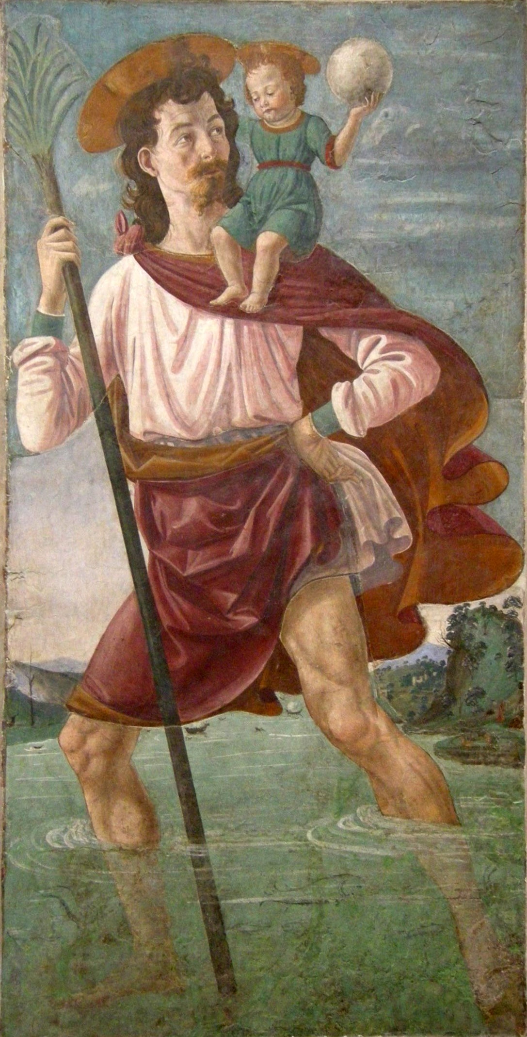 Saint Christophe portant l'Enfant Jésus - Domenico Ghirlandaio