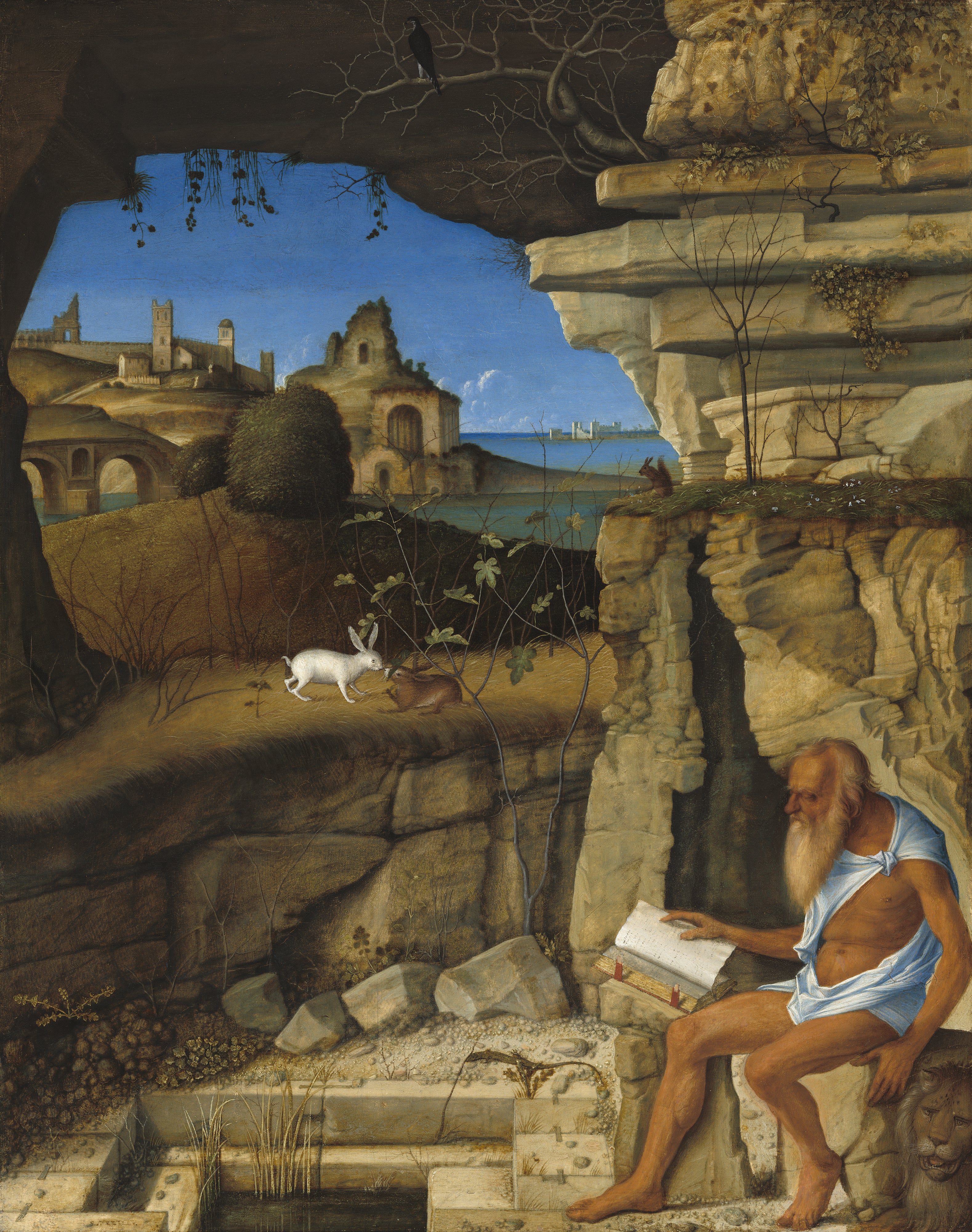Saint Jérôme lisant à la campagne - Giovanni Bellini