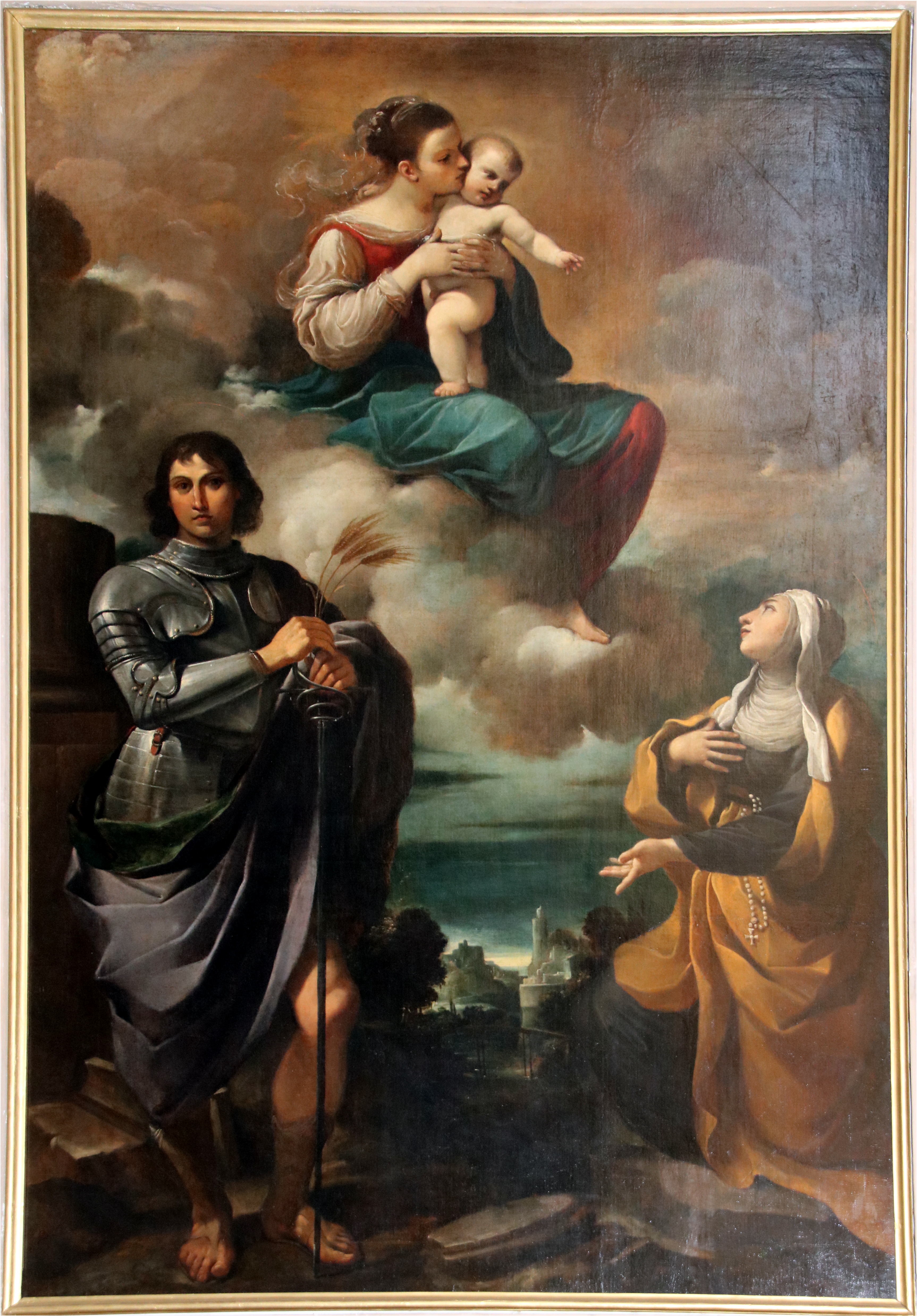 Catégorie:Madonna col Bambino in gloria con san Pancrazio e una santa monaca - Guercino