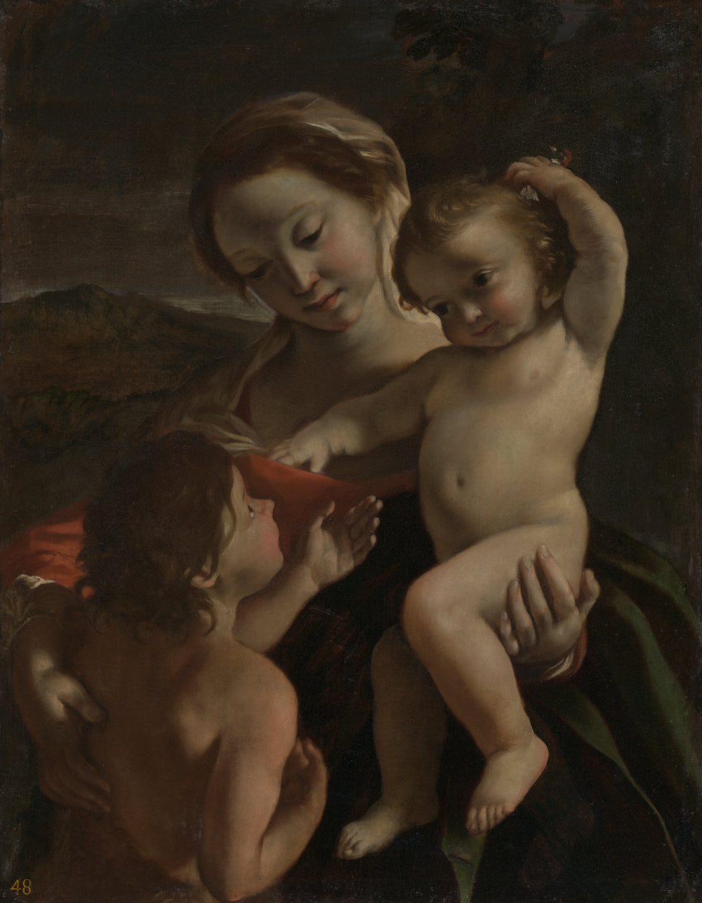 La Vierge à l’Enfant avec le jeune saint Jean-Baptiste - Giovanni Lanfranco - Alpha Reproduction