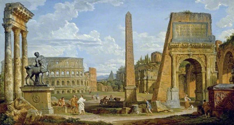 Un caprice de ruines romaines - Giovanni Paolo Panini