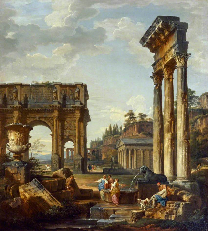 Paysage avec l'Arc de Constantin - Giovanni Paolo Panini