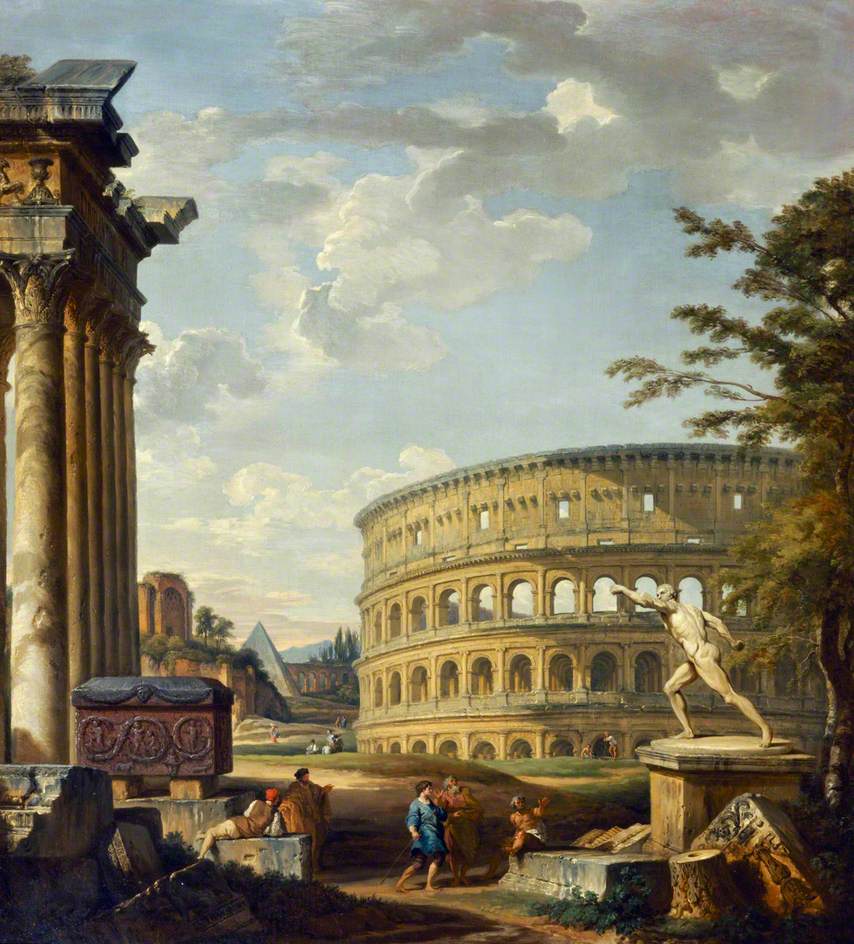 Paysage avec le Colisée - Giovanni Paolo Panini