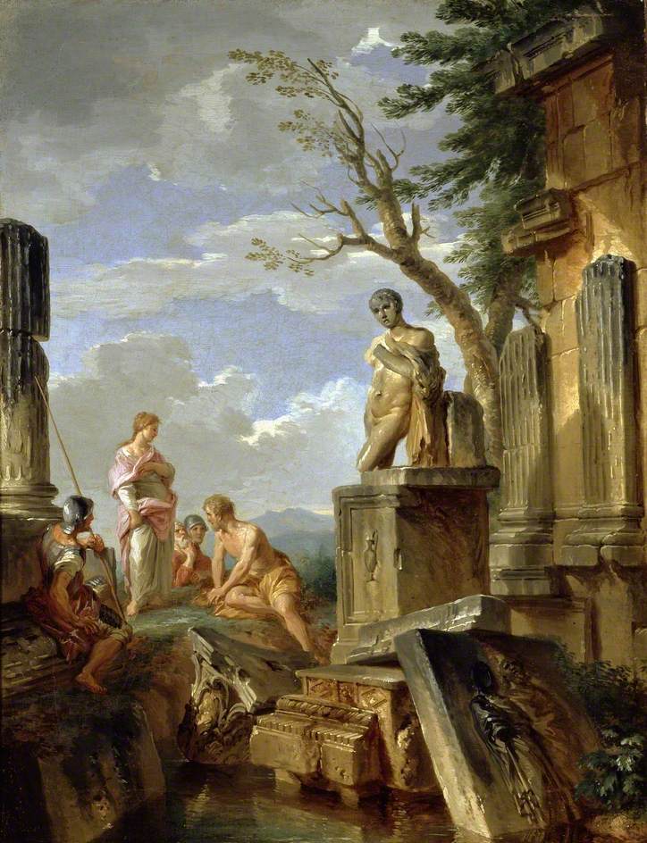 Ruines avec une sibylle et d'autres figures - Giovanni Paolo Panini