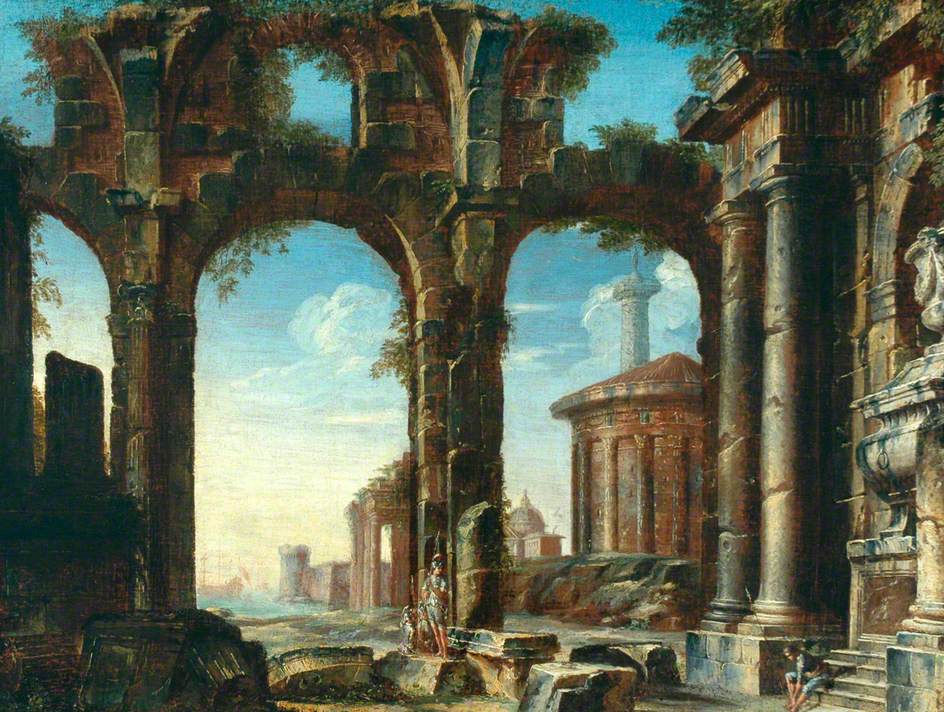 Figures dans les ruines classiques - Giovanni Paolo Panini