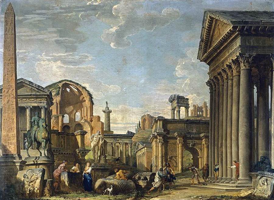 Capriccio architectural - Giovanni Paolo Panini