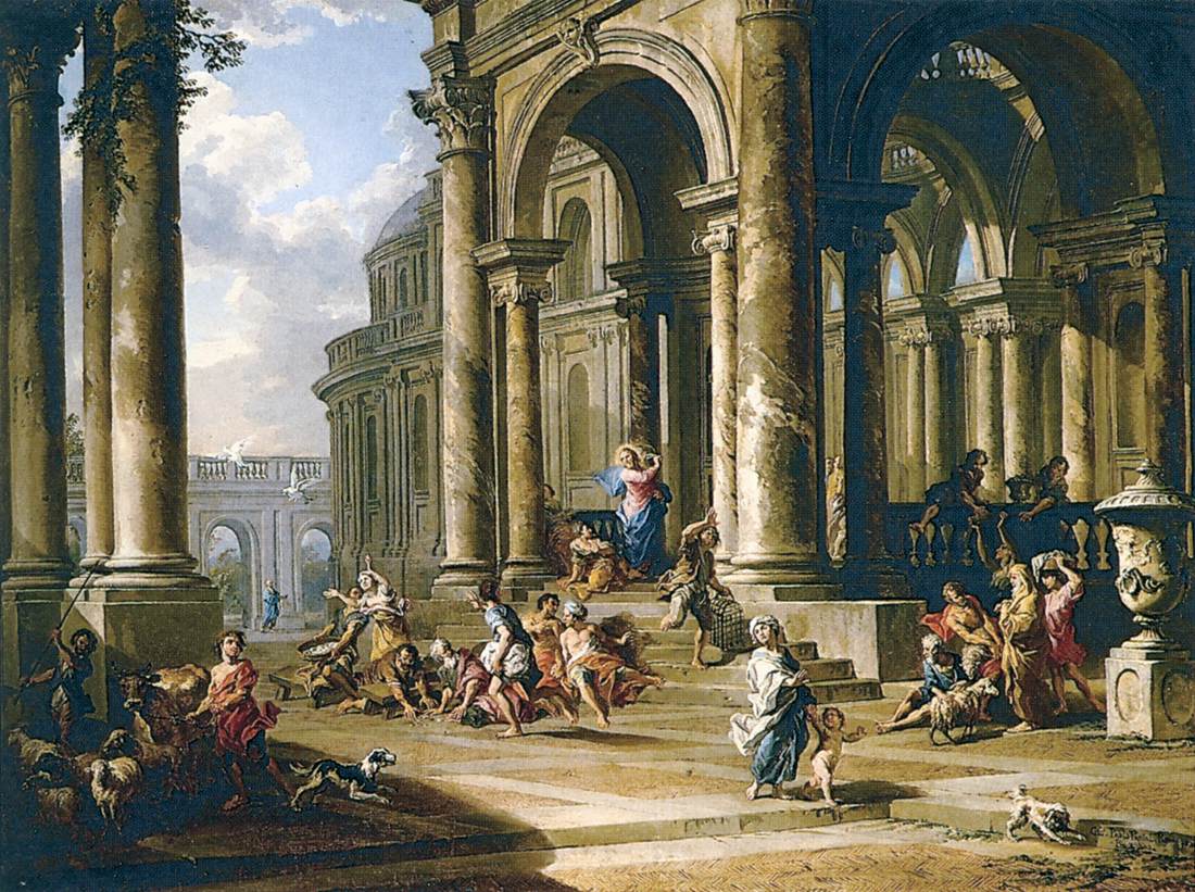 L'expulsion des changeurs du Temple - Giovanni Paolo Panini