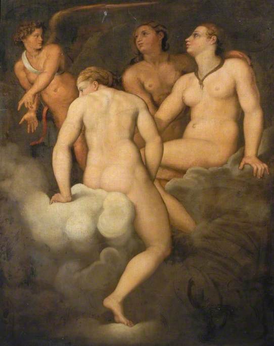 Les Trois Grâces avec Cupidon - Giulio Romano