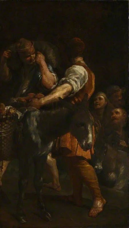 Paysans avec des ânes - Giuseppe Maria Crespi