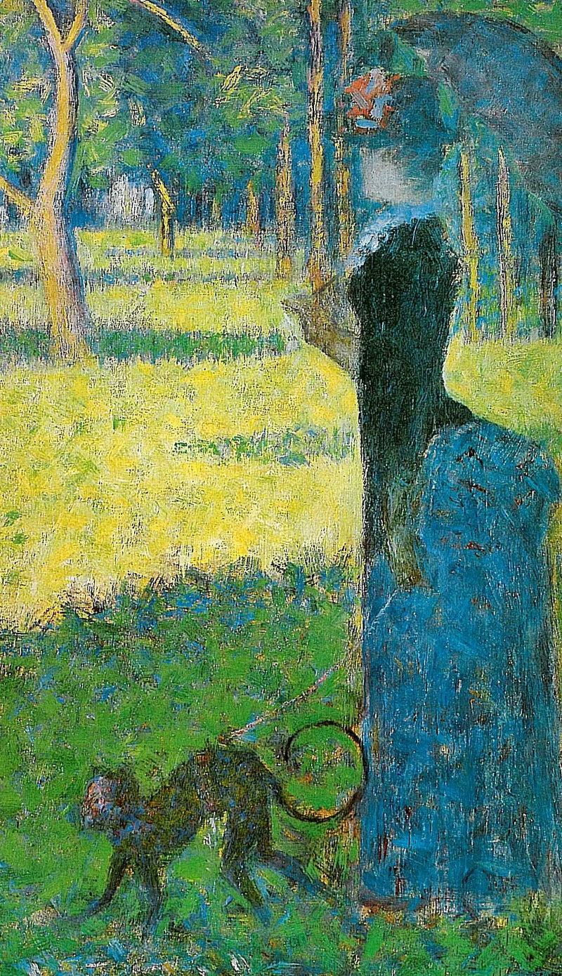 Женщина с обезьяной - Жорж Сёра