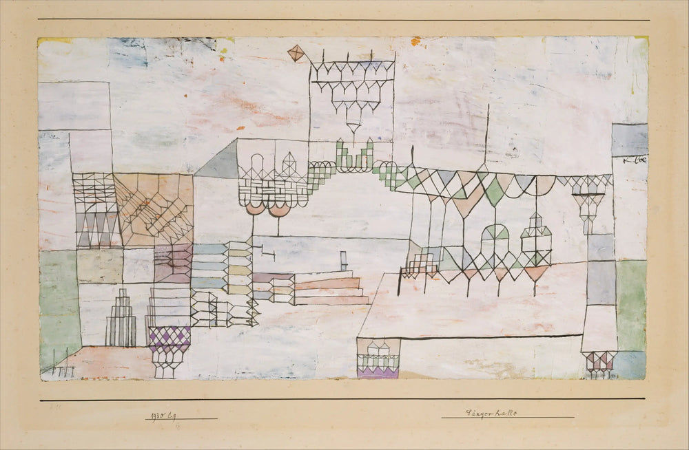 Grande Salle des Chanteurs - Paul Klee - Alpha Reproduction