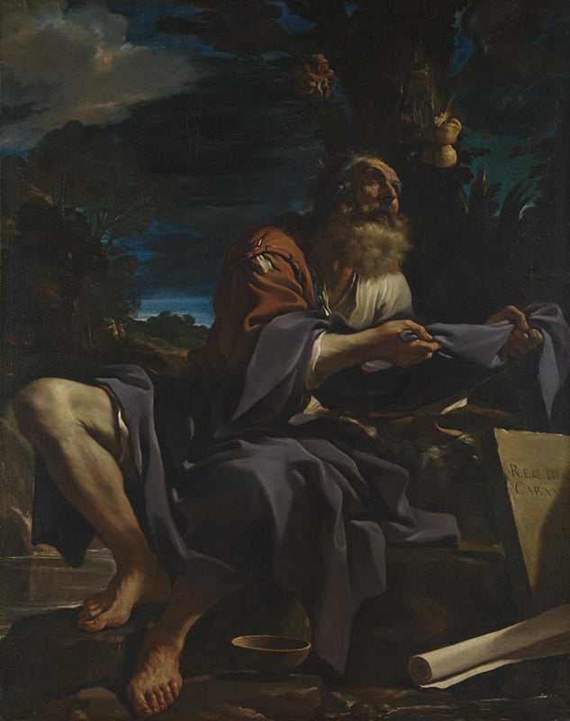 Élie nourri par les corbeaux - Guercino