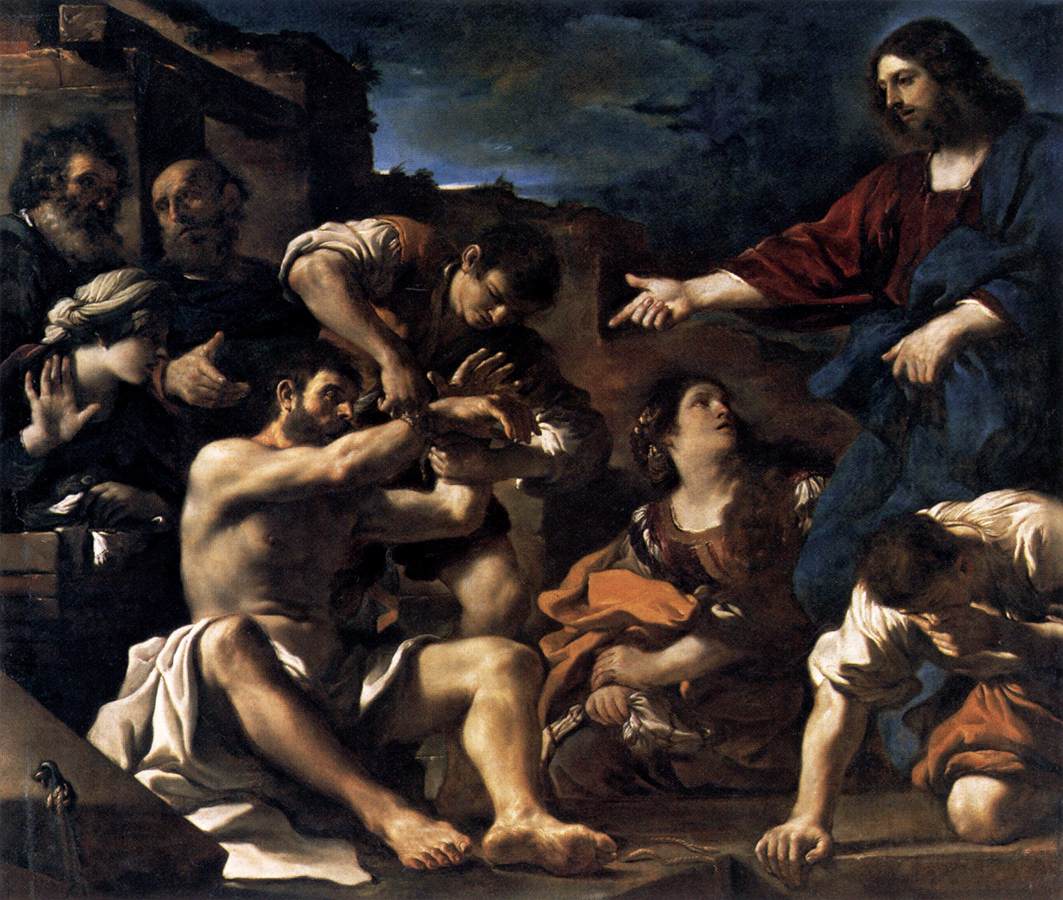 La Résurrection de Lazare - Guercino