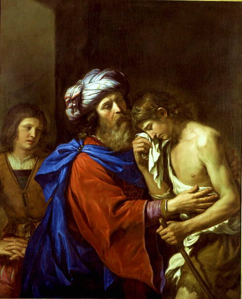 Le retour du fils prodigue. - Guercino