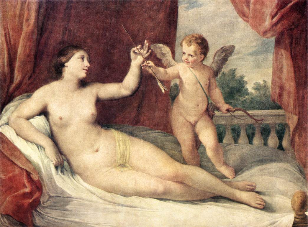 Vénus couchée avec Cupidon - Guido Reni
