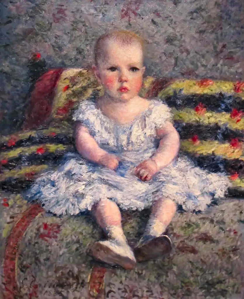 Reproduction du tableau « Portrait de Maurice Hugot, enfant - Gustave Caillebotte » par Alpha Reproduction en peinture à l’huile