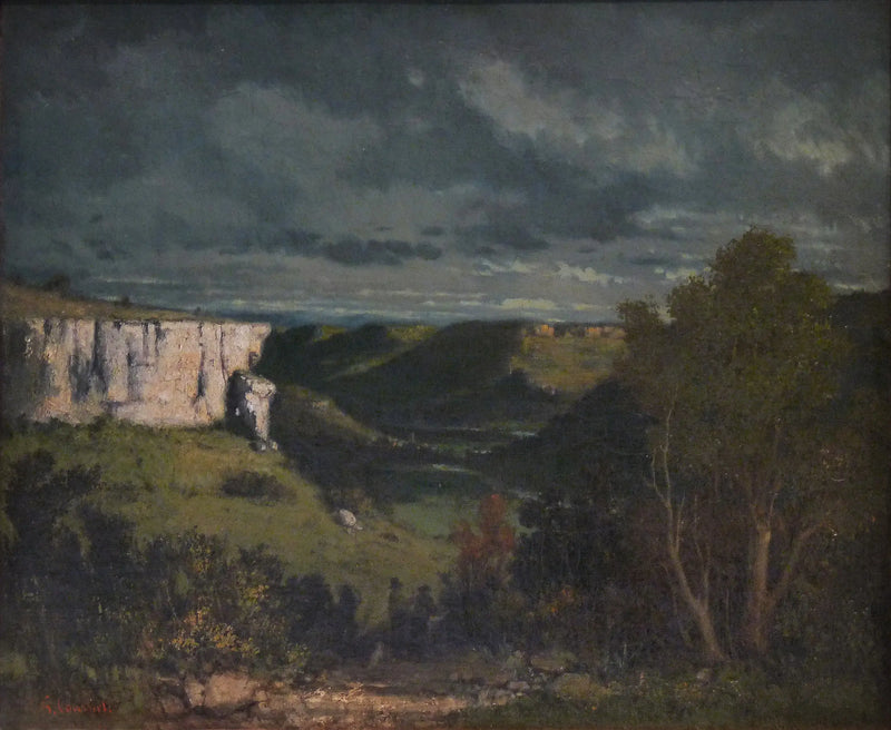 Долина Луэ, гроза - Гюстав Курбе