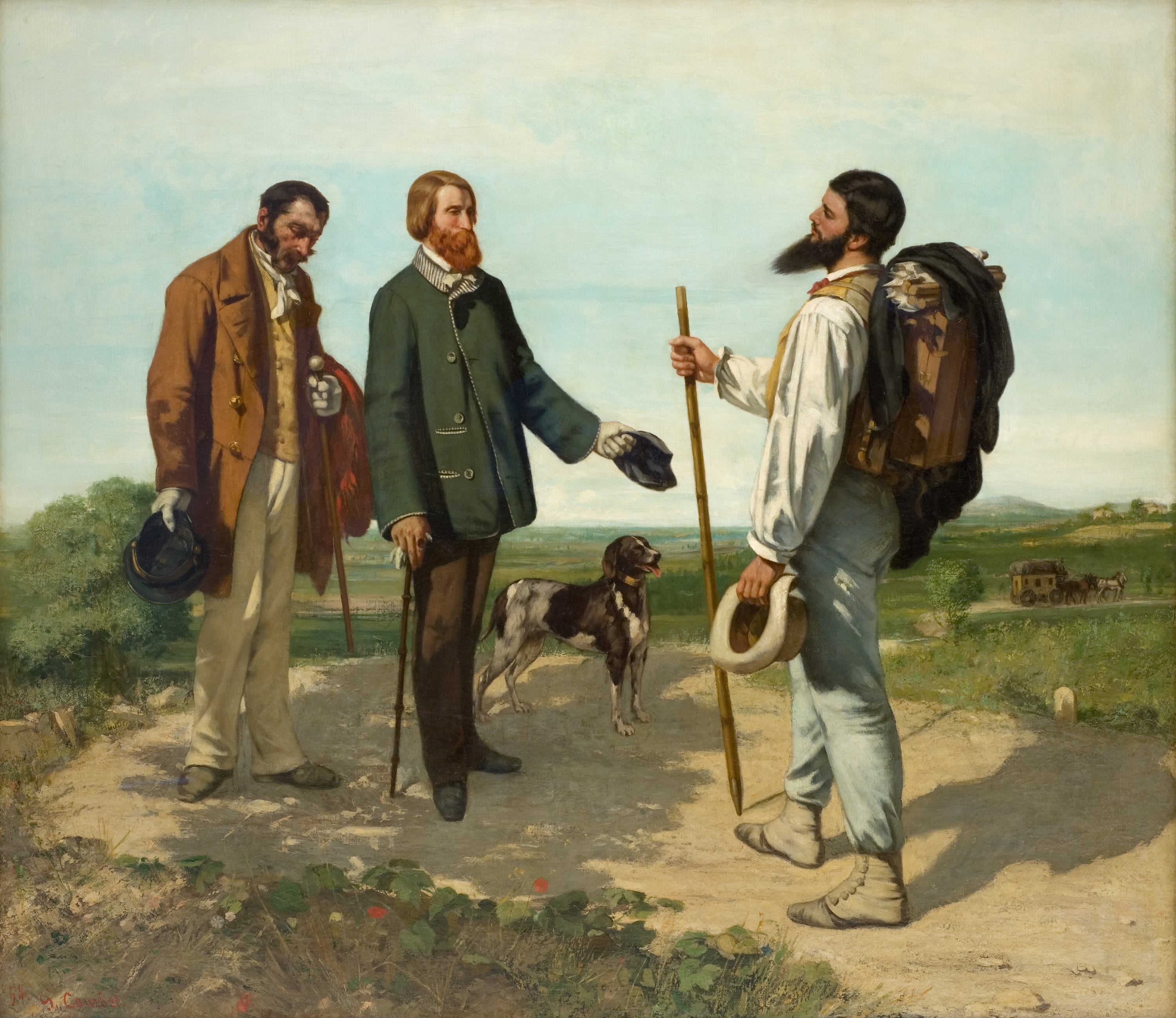 La Rencontre, ou Bonjour Monsieur Courbet - Gustave Courbet