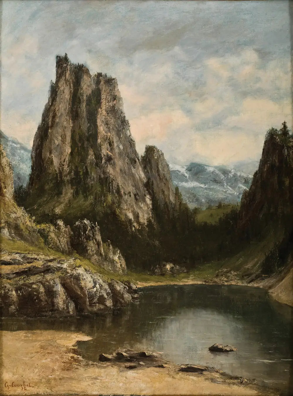 Lac dans les montagnes - Gustave Courbet - Alpha Reproduction