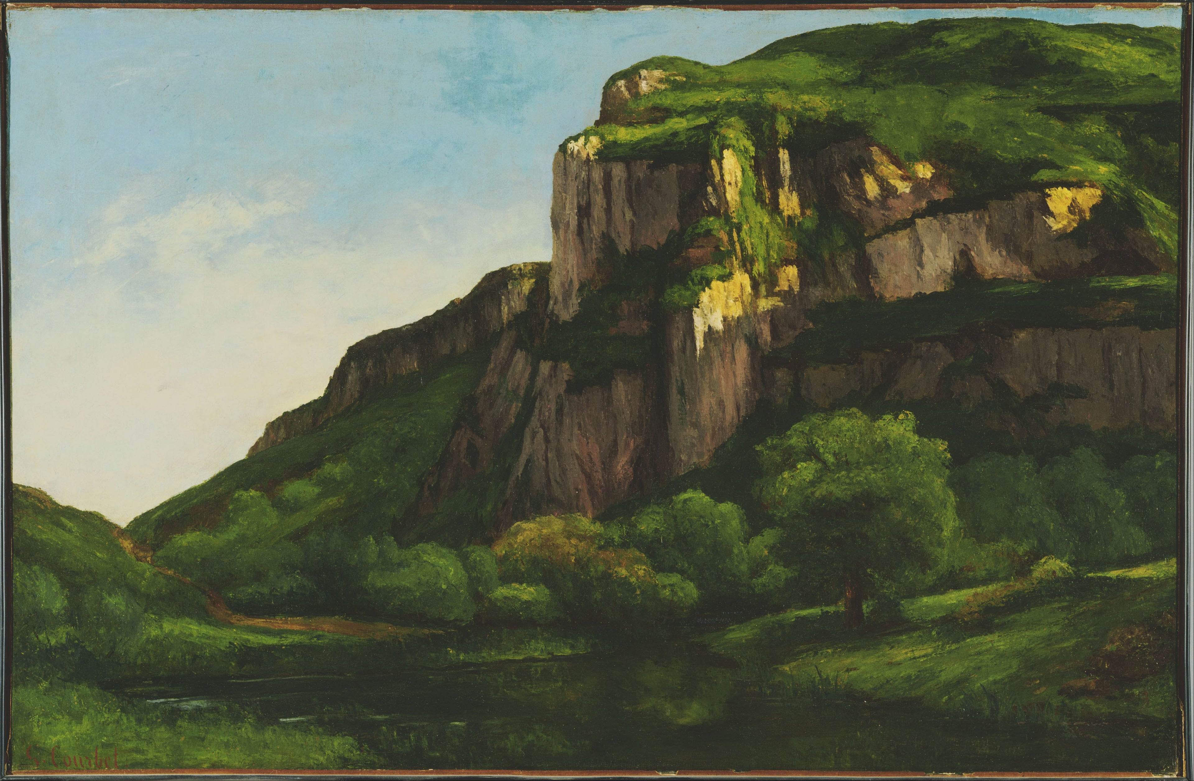Rochers à Mouthier - Gustave Courbet