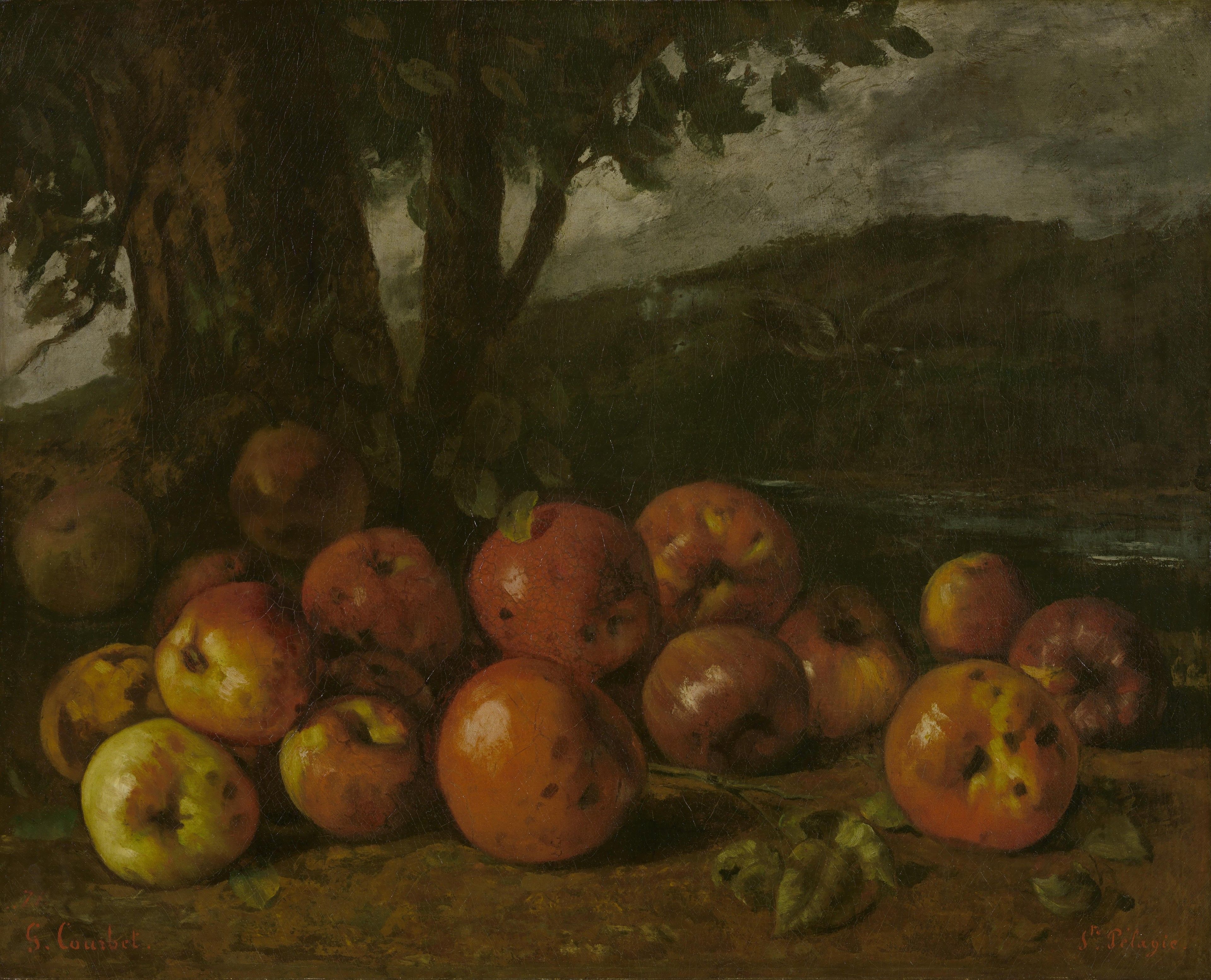 Nature morte aux pommes - Gustave Courbet