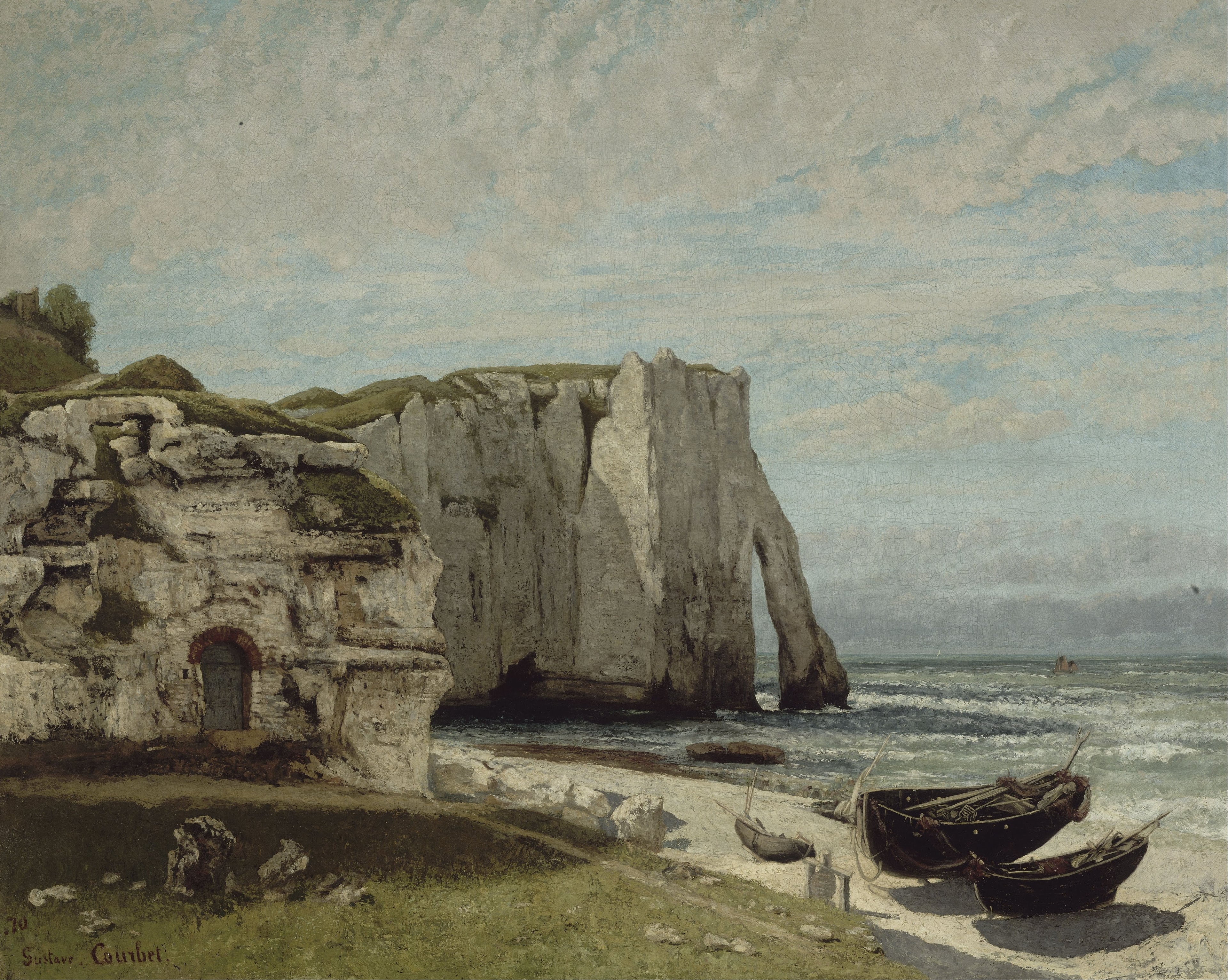 La Falaise d'Étretat après l'orage - Gustave Courbet
