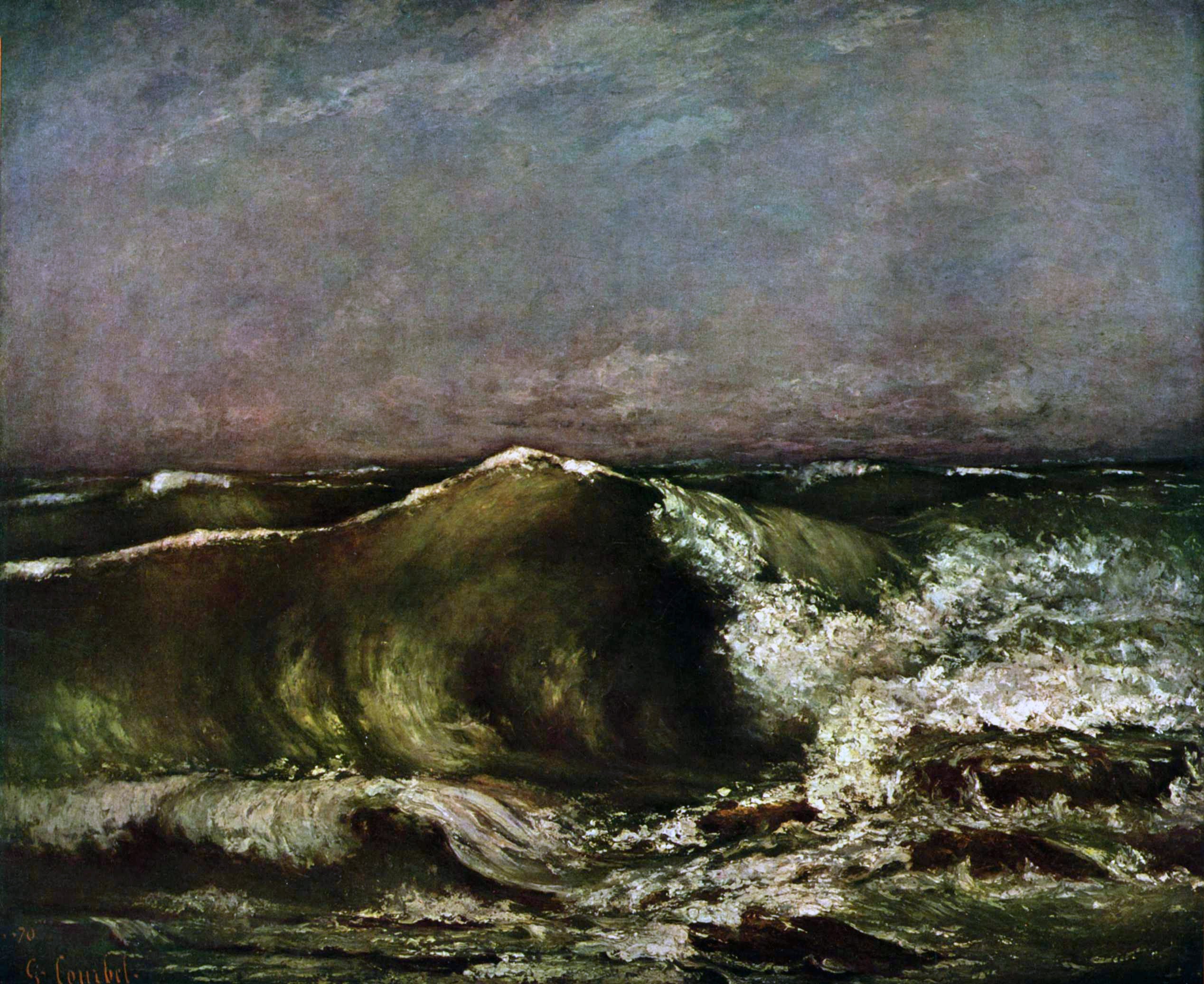 La vague - Gustave Courbet