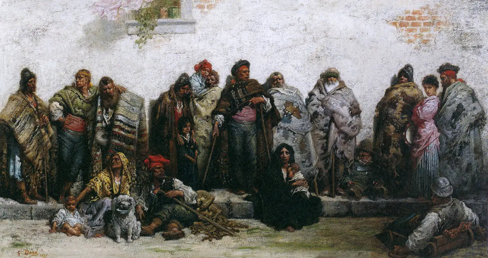 Les mendiants de Burgos - Gustave Doré - Alpha Reproduction