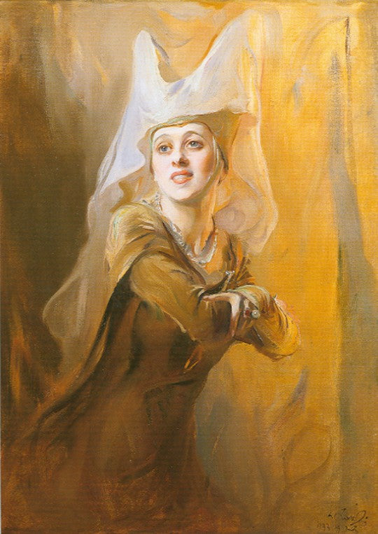 Portrait de Gwen Ffrangcon Davies (1891-1992), actrice britannique - Philip de László