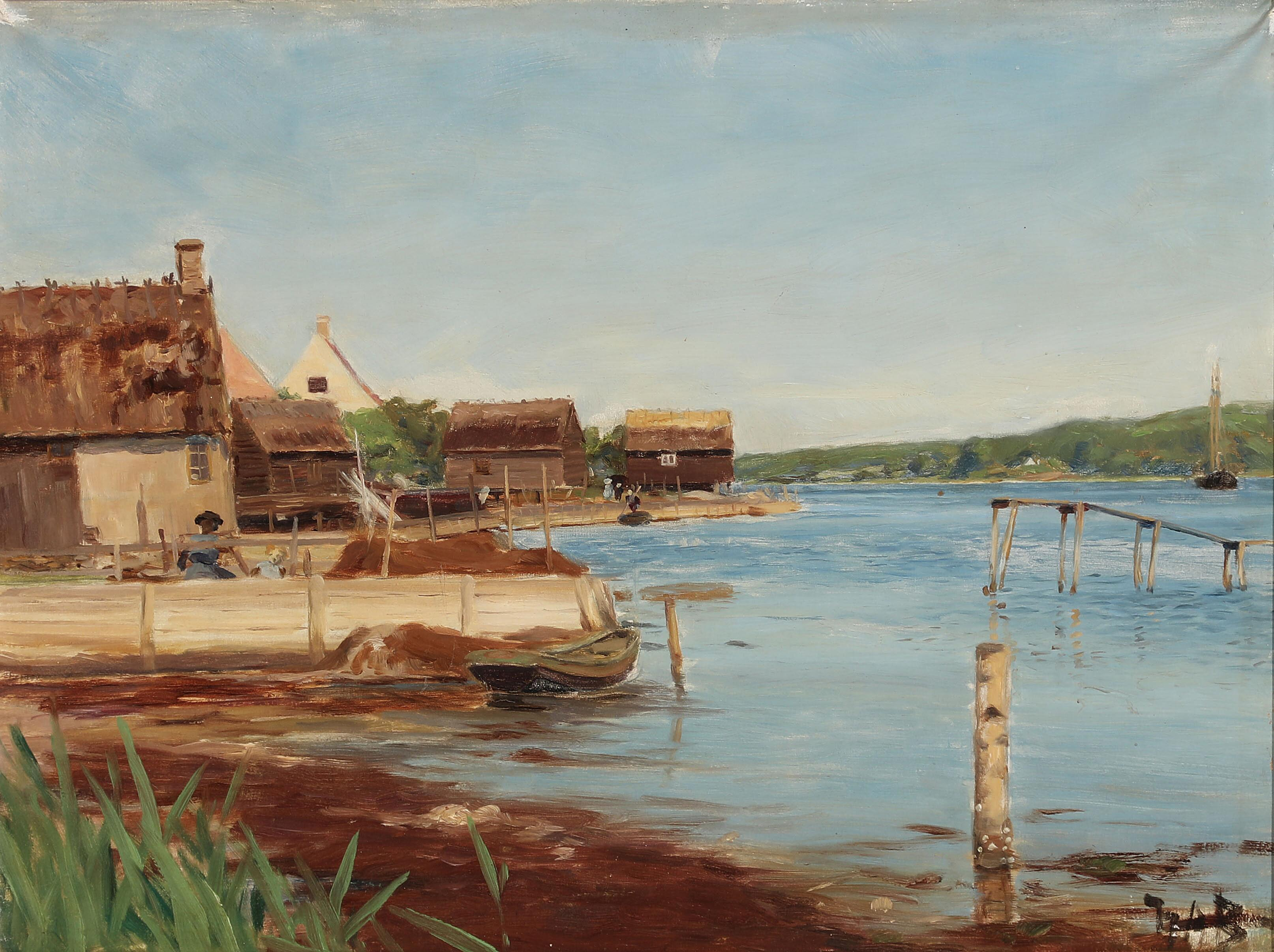 Vue du fjord de Roskilde à Jyllinge. - H. A. Brendekilde