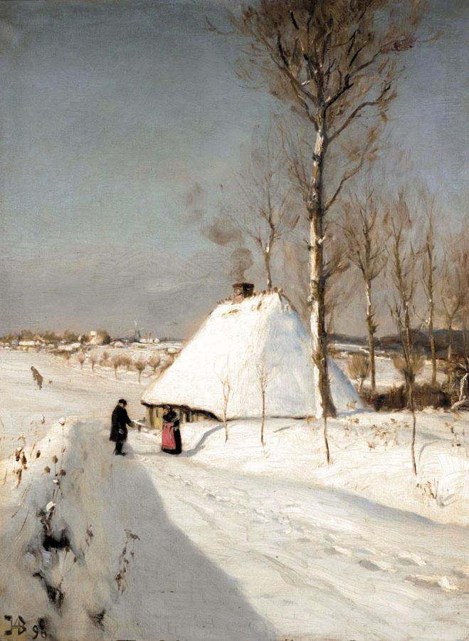 Paysage d'hiver. - H. A. Brendekilde
