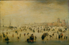 Scène de patinage - Hendrick Avercamp