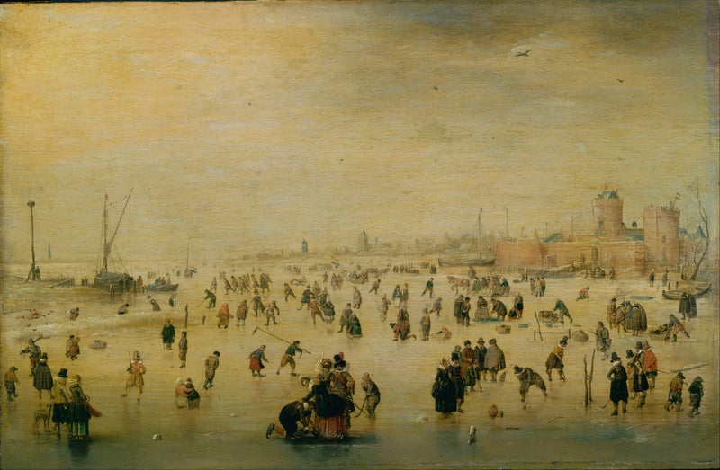 Scène de patinage - Hendrick Avercamp