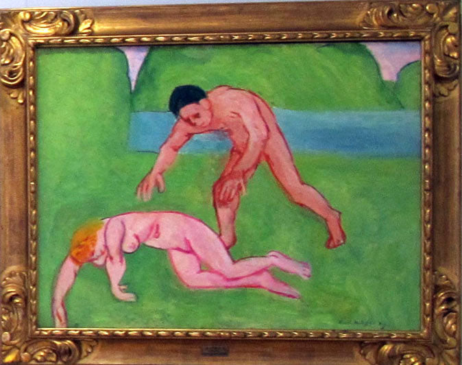 Reproduction du tableau « Nymphe et Satyre - Henri Matisse » par Alpha Reproduction en peinture à l’huile