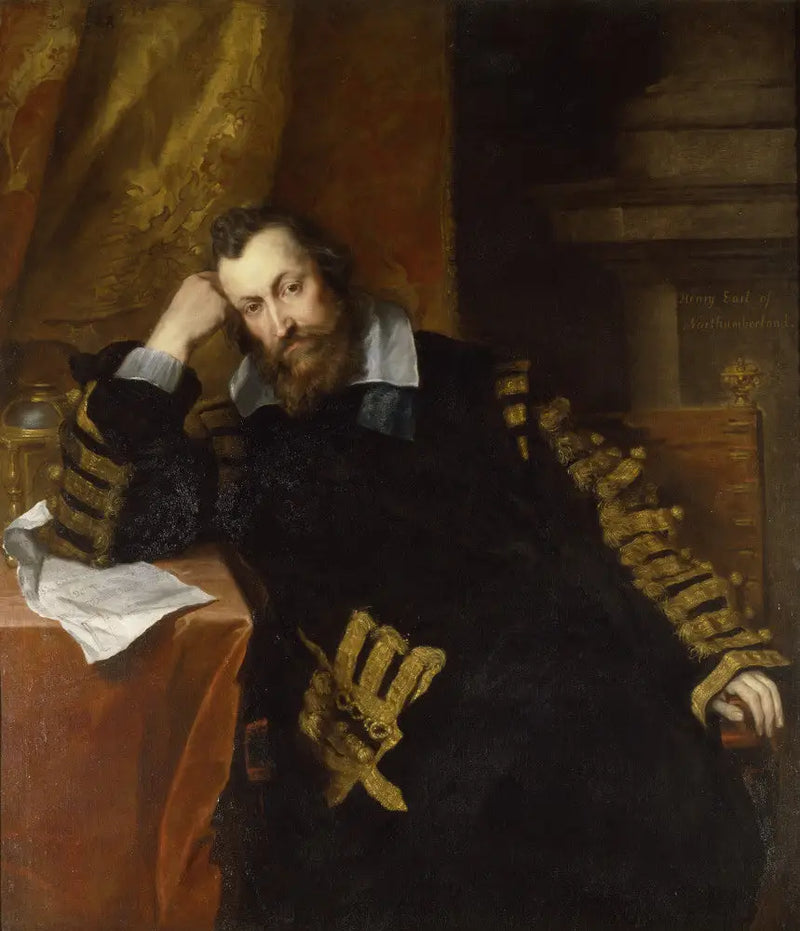 Генри Перси, 9-й граф Нортумберленд, KG (1564-1632), «Колдун граф» - Антуан ван Дейк