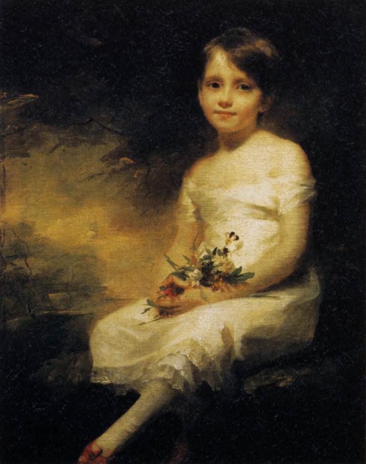 Petite Fille locataire des fleurs - Henry Raeburn