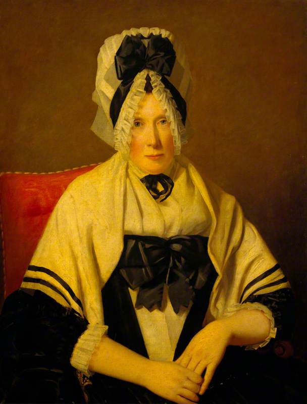 Une dame au bonnet de dentelle (peut-être Ann Edgar, Lady Raeburn) - Henry Raeburn