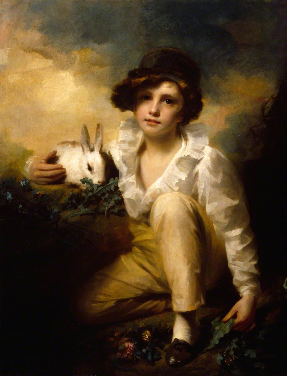 Garçon et lapin - Henry Raeburn