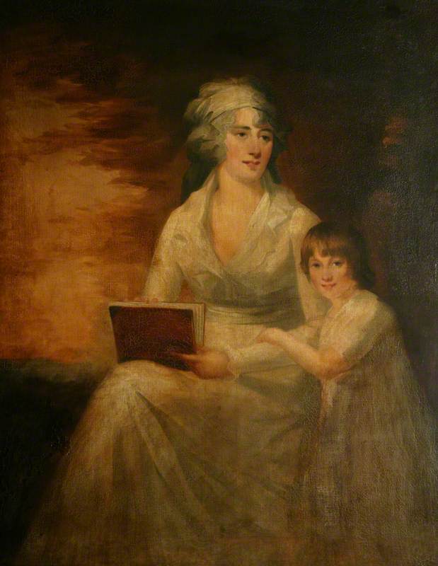 Mme Shafto Clarke et sa fille - Henry Raeburn