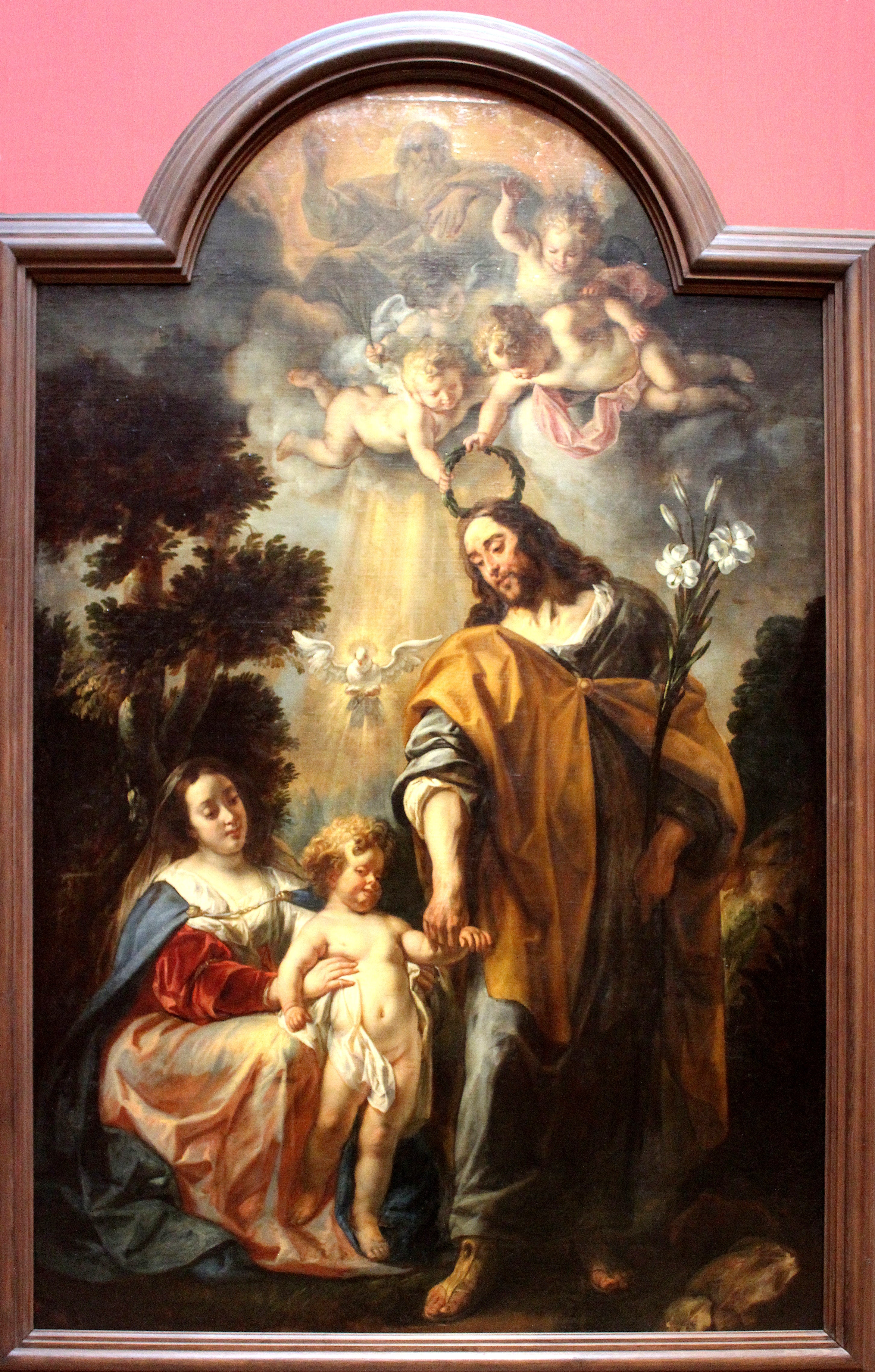La Sainte Famille lors du couronnement de saint Joseph - Jacob Jordaens