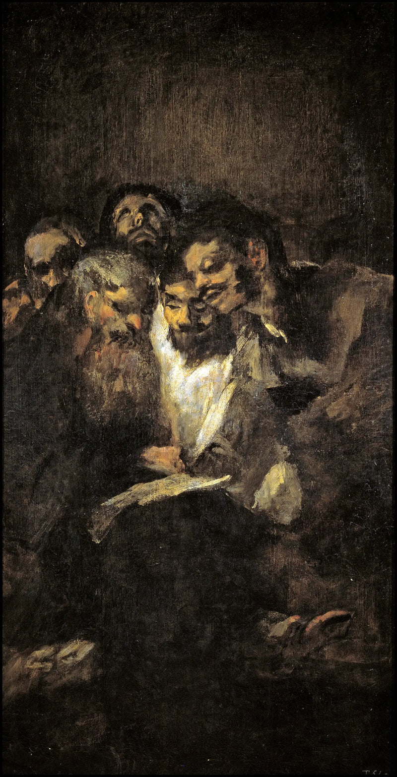 Мужчины, читающие - Франсиско Гойя