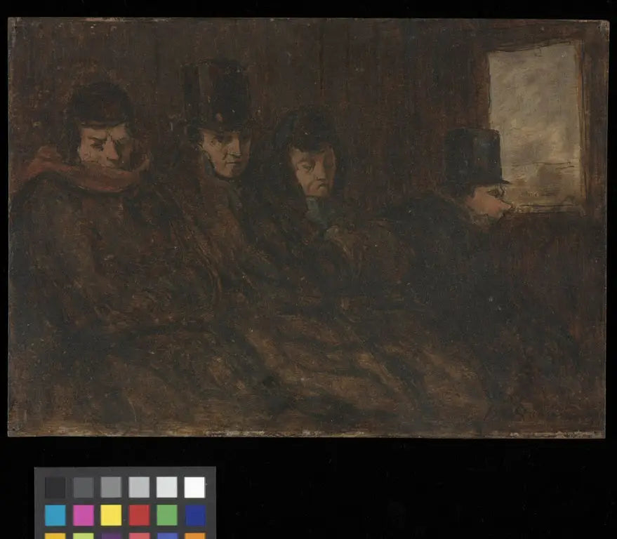 Voiture de deuxième classe - Honoré Daumier - Alpha Reproduction
