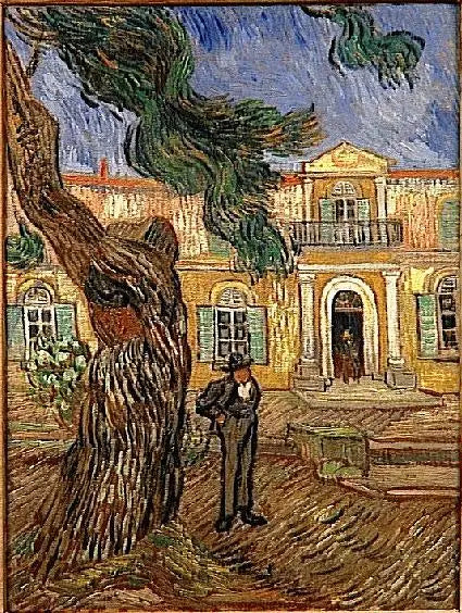 Reproduction du tableau « Hôpital Saint-Paul à Saint-Rémy-de-Provence - Vincent van Gogh » par Alpha Reproduction en peinture à l’huile