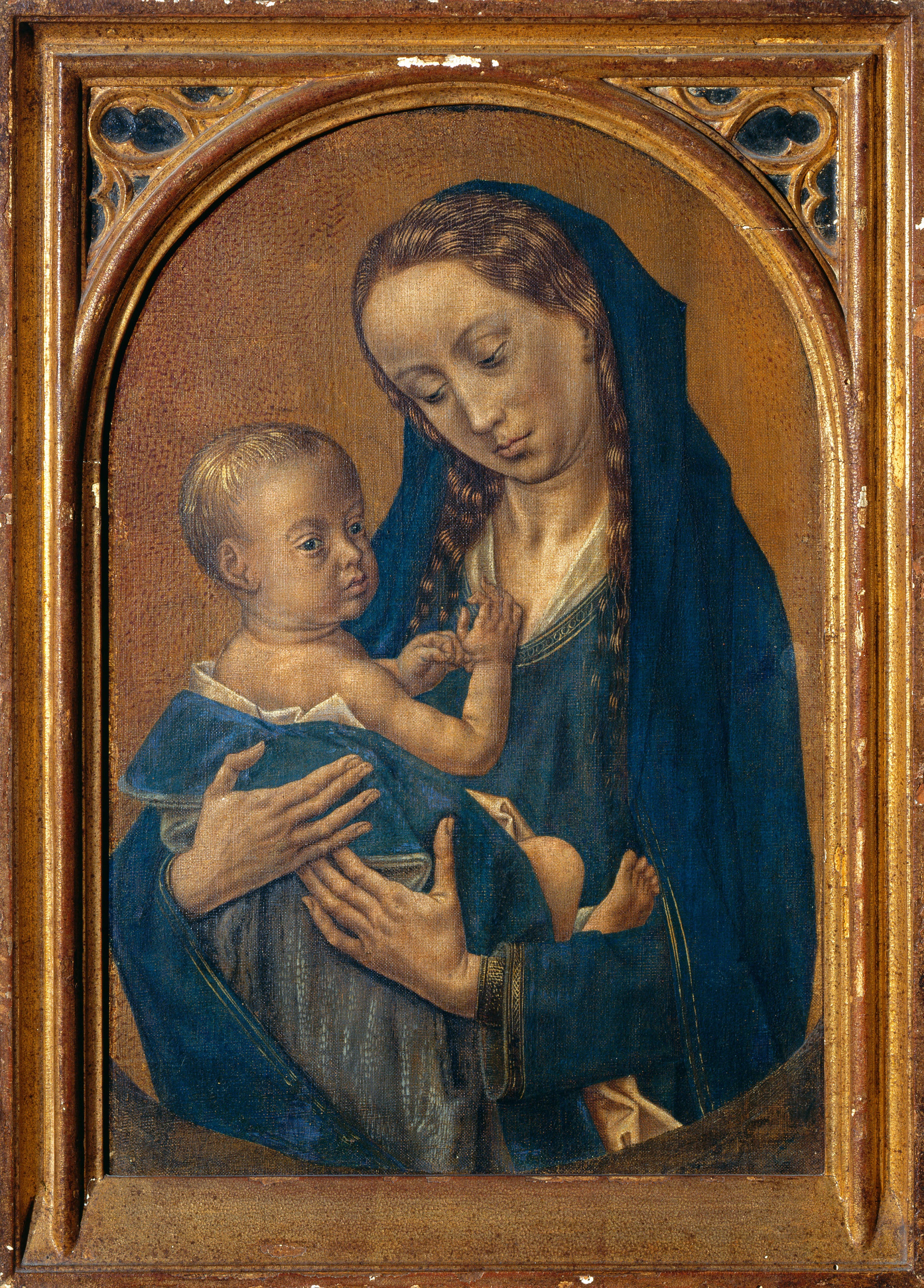 Vierge à l'Enfant au croissant de Lune - Hugo van der Goes