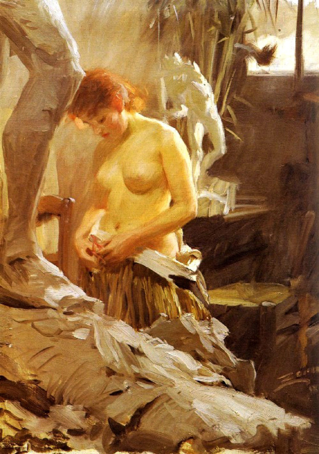 Dans l'atelier de Wikströms - Anders Zorn